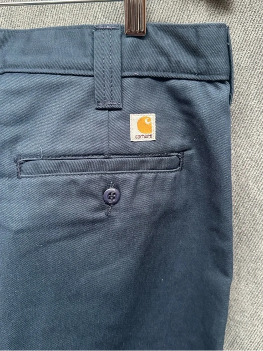 Carhartt twill work pants B290 navy blue 34x36